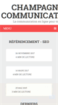 Mobile Screenshot of champagne-communication.fr