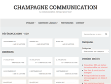 Tablet Screenshot of champagne-communication.fr